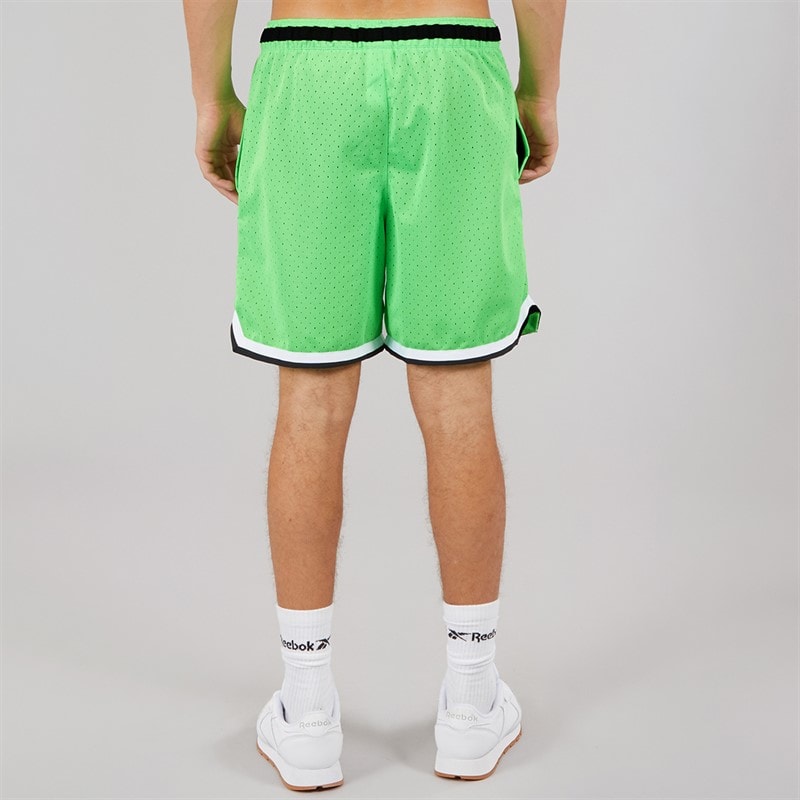 Reebok Mens Reebok Basketball 7 Inch Transition Shorts Solar Lime - Image 3