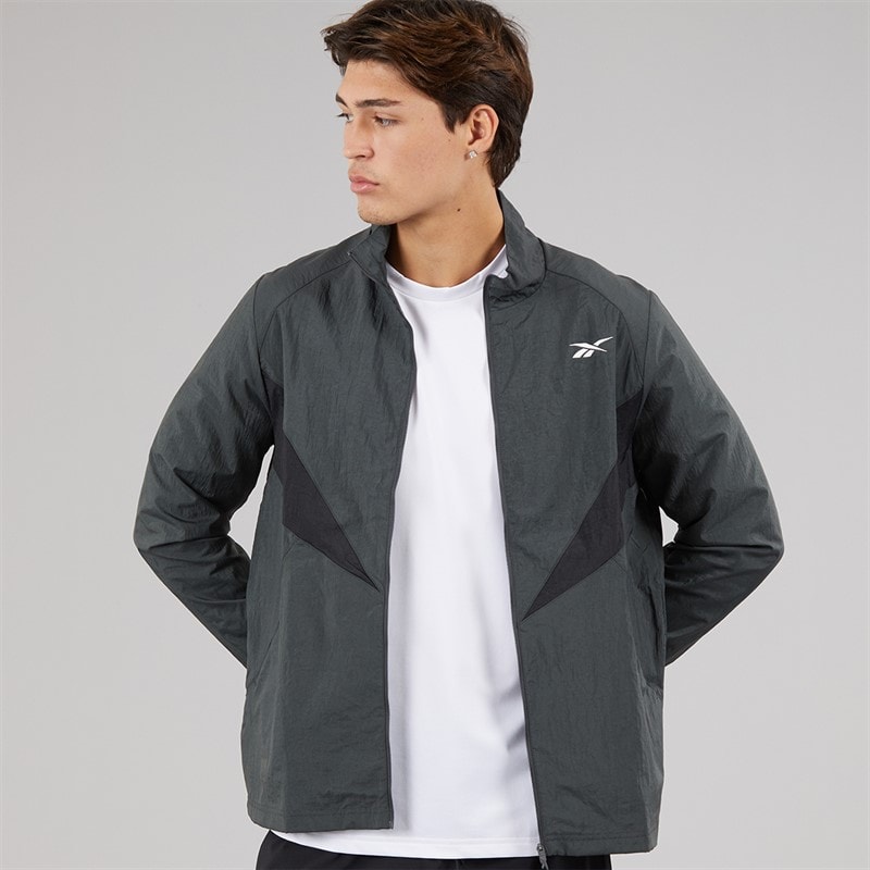 Reebok Mens Basketball Track Top Grey 6 - Image 5