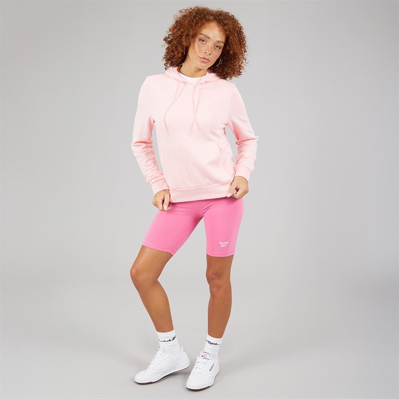 Reebok Womens Reebok Identity Small Logo French Terry Hoodie Frosted Berry - Image 4