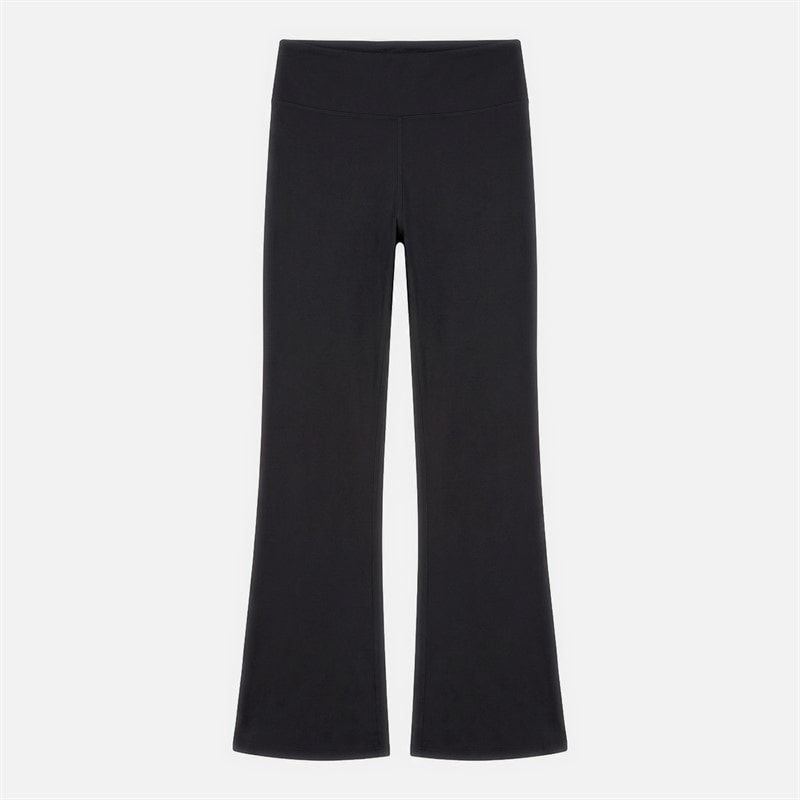 Reebok Womens ID Train High Waist Bootcut Tight Leggings Night Black
