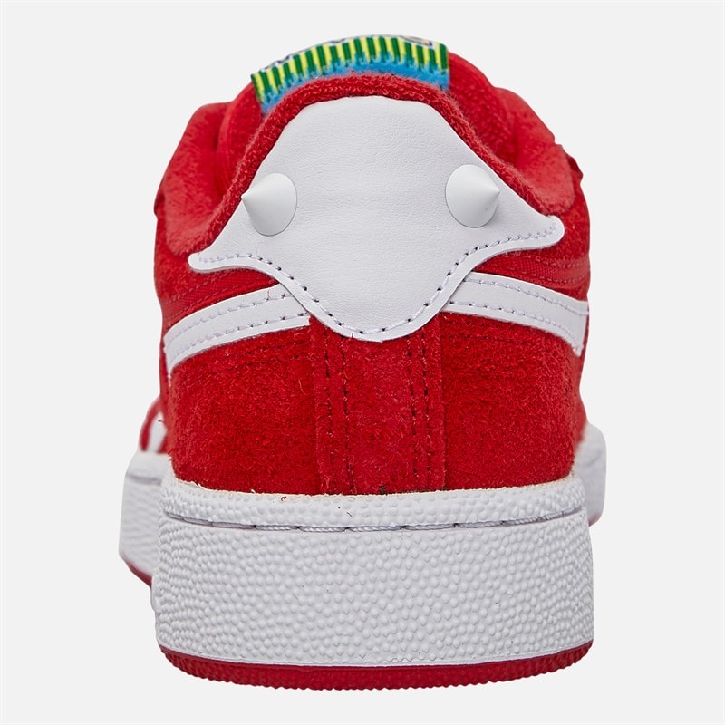 Reebok X Sonic The Hedgehog 3 Club C Revenge 'Knuckles' Trainers Red/White/Red - Image 3