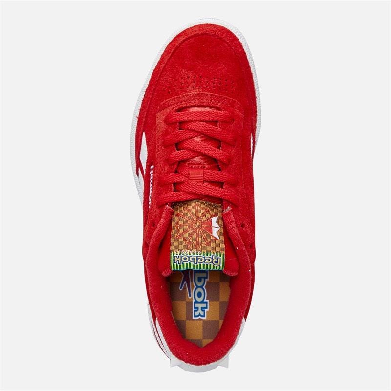 Reebok X Sonic The Hedgehog 3 Club C Revenge 'Knuckles' Trainers Red/White/Red - Image 4
