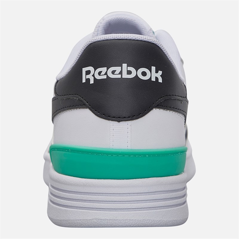 Reebok Court Advance Clip Trainers White/Black/Team Teal - Image 3