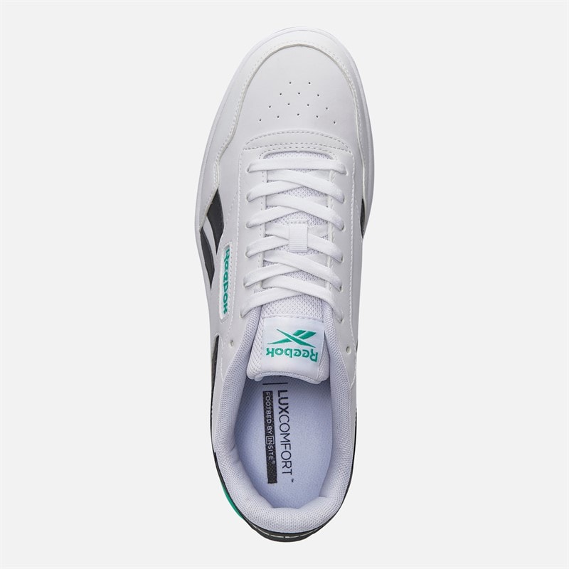 Reebok Court Advance Clip Trainers White/Black/Team Teal - Image 4