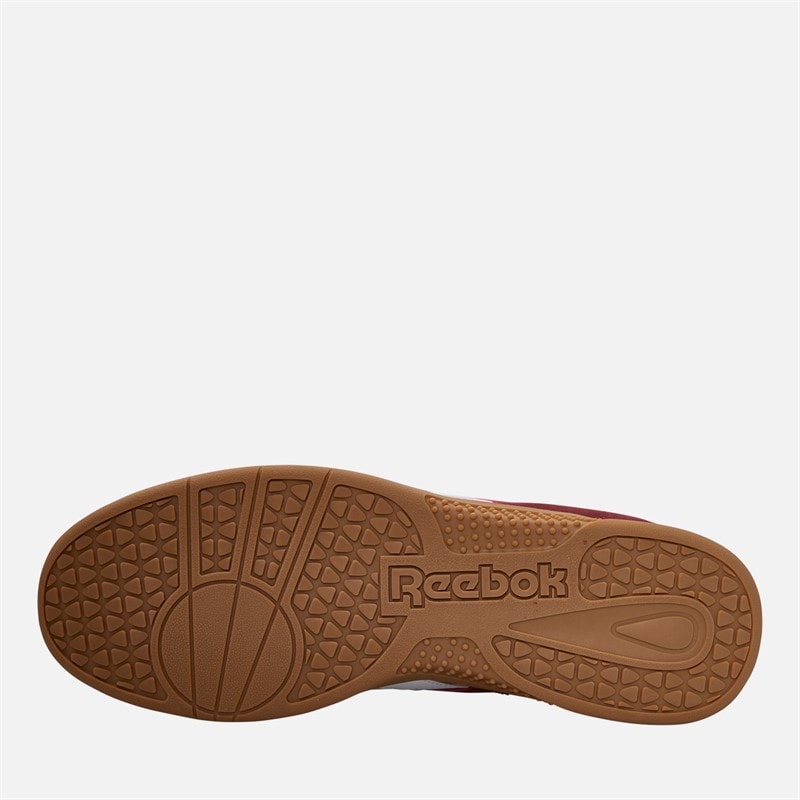 Reebok Hammer Street Trainers Rich Maroon/White/Gum - Image 2