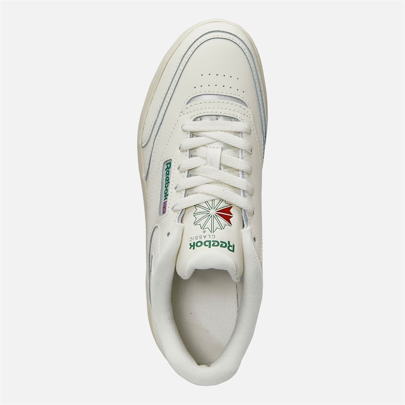 Reebok Club C Extra Trainers Chalk/Chalk/Glen Green - Image 4
