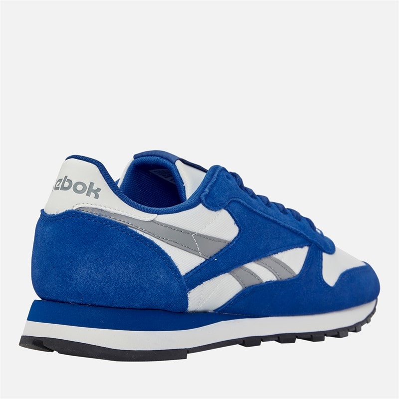 Reebok Classic Leather Trainers Boundless Blue/Chalk/Grey 3 - Image 5