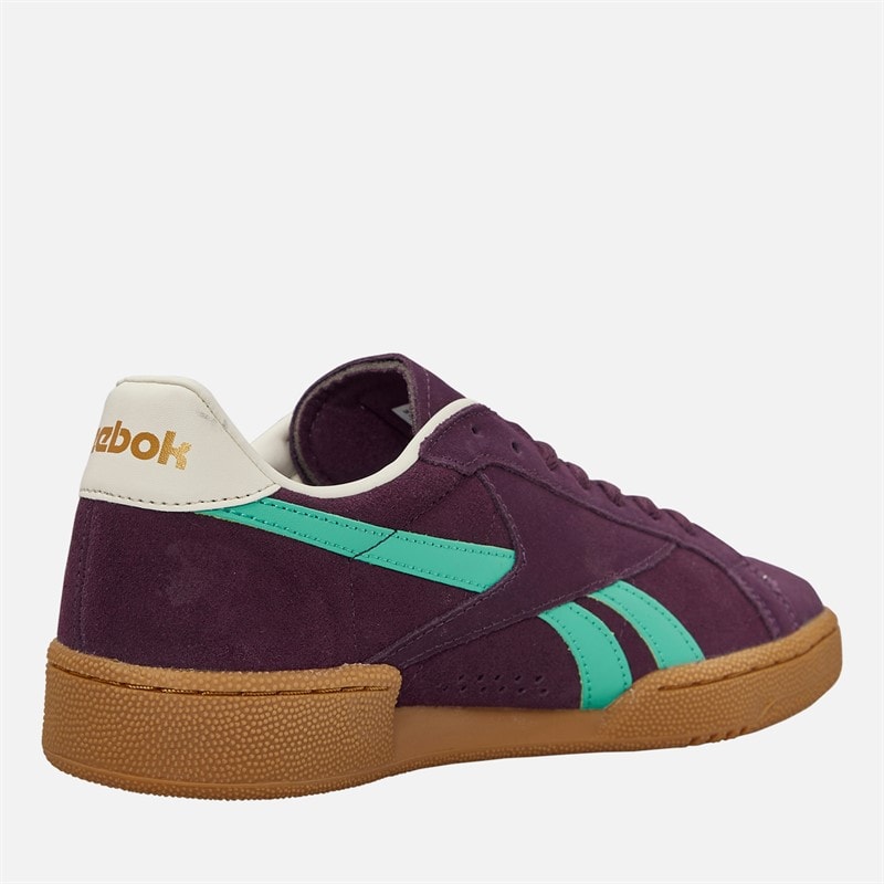 Reebok Club C Grounds UK Trainers Midnight Plum/Unleshed Green/Black - Image 5
