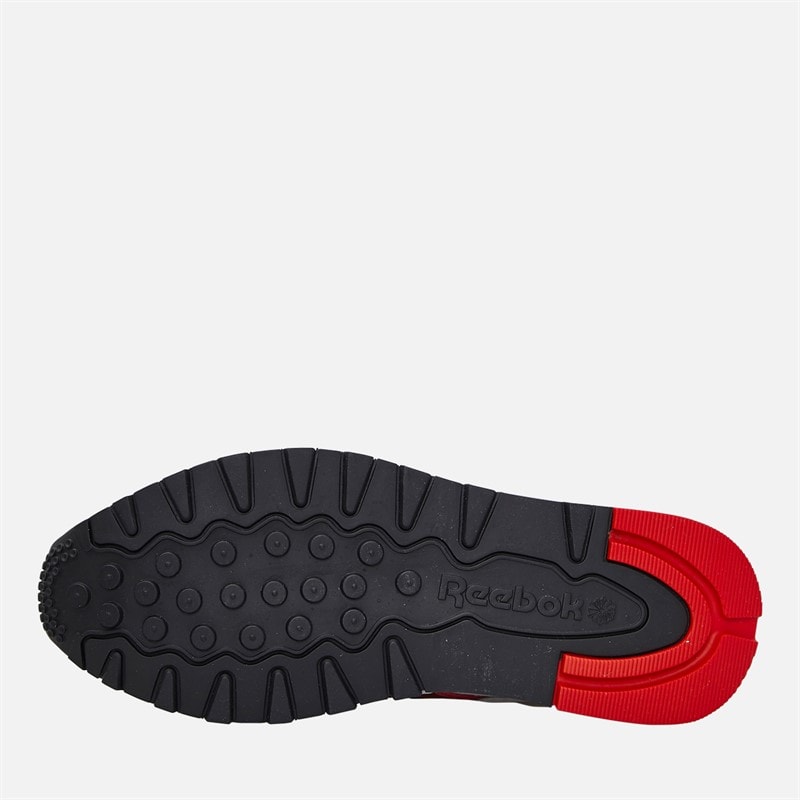 Reebok Classic Leather Trainers White/Vector Red/Black - Image 2