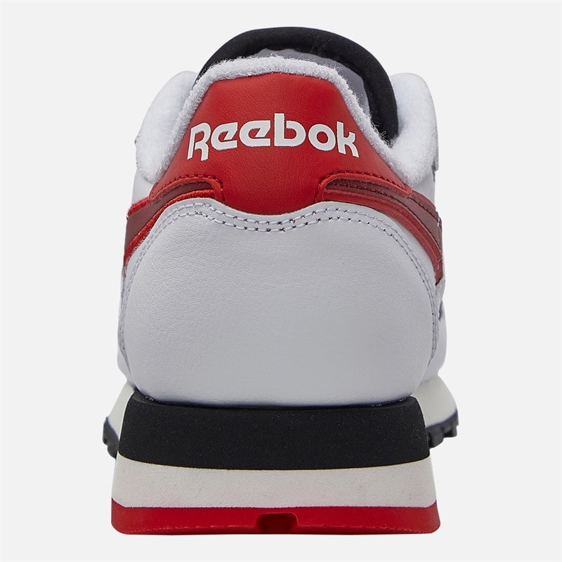 Reebok Classic Leather Trainers White/Vector Red/Black - Image 3