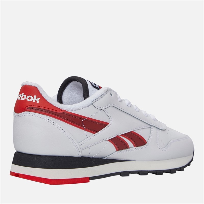 Reebok Classic Leather Trainers White/Vector Red/Black - Image 5