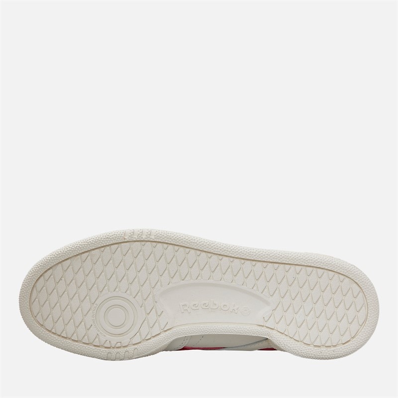 Reebok Mens Club C Revenge Trainers Chalk/Flash Red/Black - Image 2
