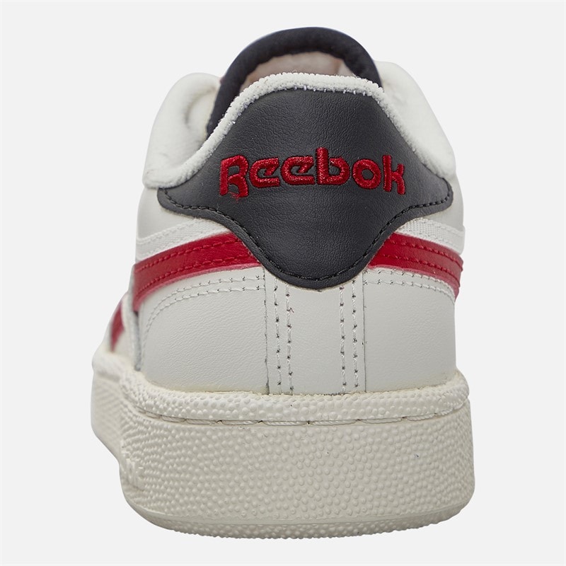 Reebok Mens Club C Revenge Trainers Chalk/Flash Red/Black - Image 3