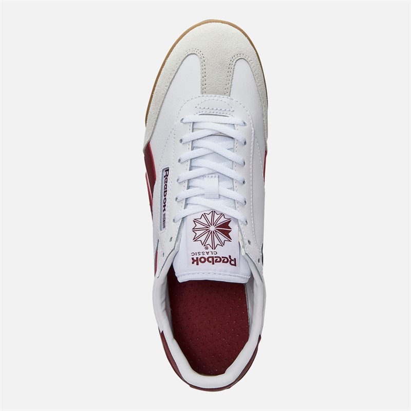 Reebok Campio XT Trainers White/Classic Burgundy/Gum - Image 4