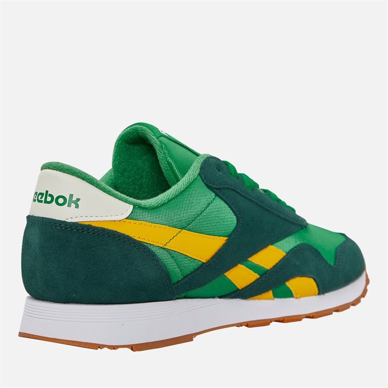 Reebok Mens Classic Nylon Trainers Glen Green/Forest - Image 5