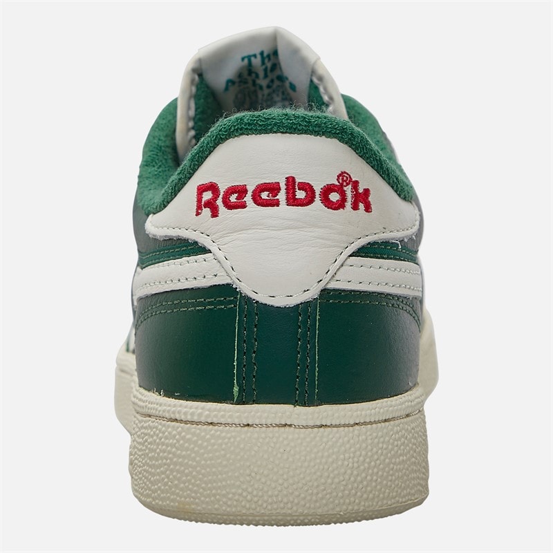 Reebok Club C Revenge Vintage Trainers Dark Green/Chalk/Neon Cherry - Image 3
