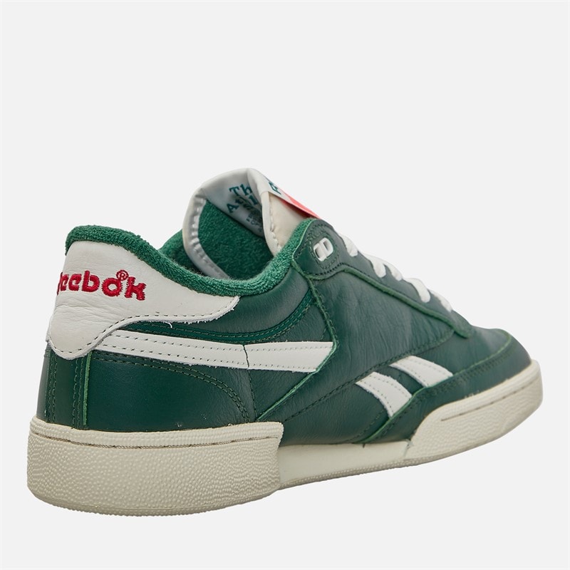 Reebok Club C Revenge Vintage Trainers Dark Green/Chalk/Neon Cherry - Image 5