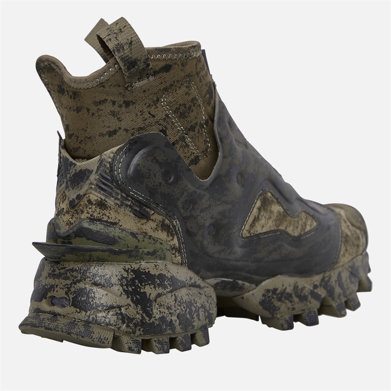 Reebok X Universal Monsters Instapump Fury 94 Mid 'Creature From The Black Lagoon' Trainers Green/Green/Black - Image 5