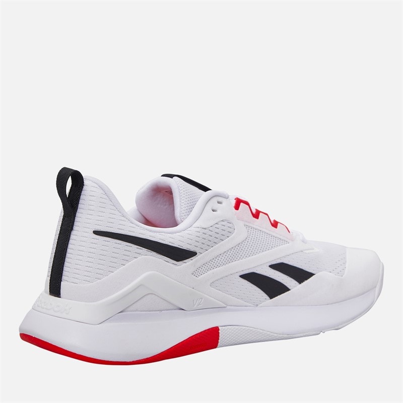 Reebok Mens Nanoflex TR 2 Training Shoes White/Black/Energy Red - Image 5
