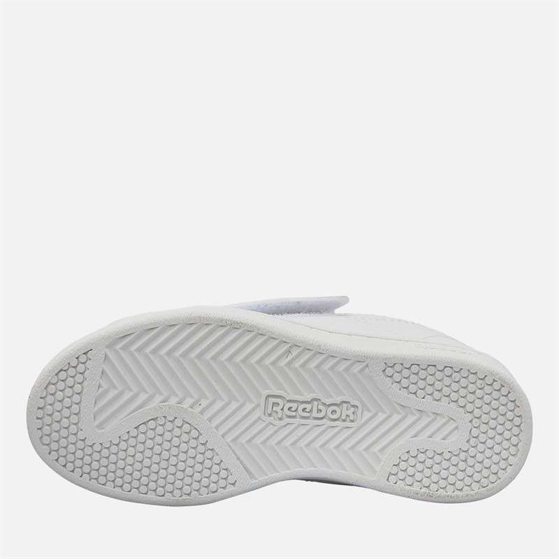 Reebok Infant Court Clean Hook And Loop Trainers White/Vector Blue/Vector Blue - Image 2