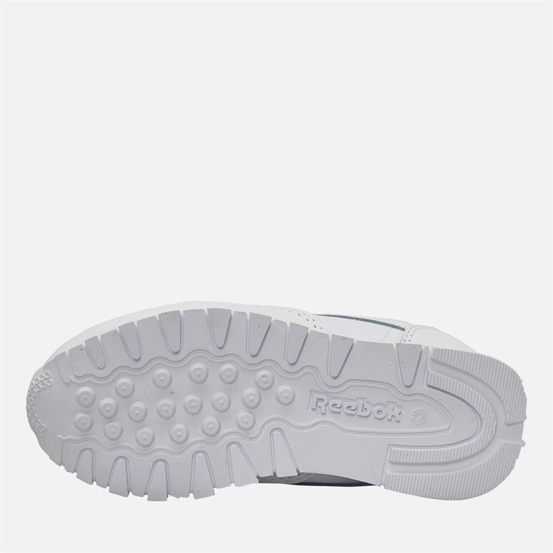 Reebok Infant Classic Leather 2V Trainers White/Carbon/Vector Blue - Image 2