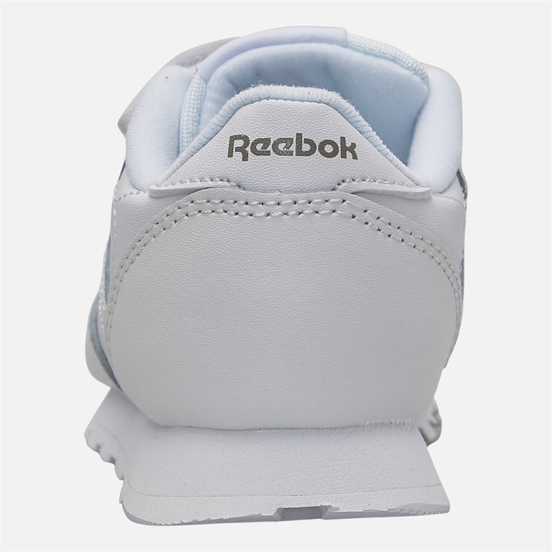 Reebok Infant Classic Leather 2V Trainers White/Carbon/Vector Blue - Image 3