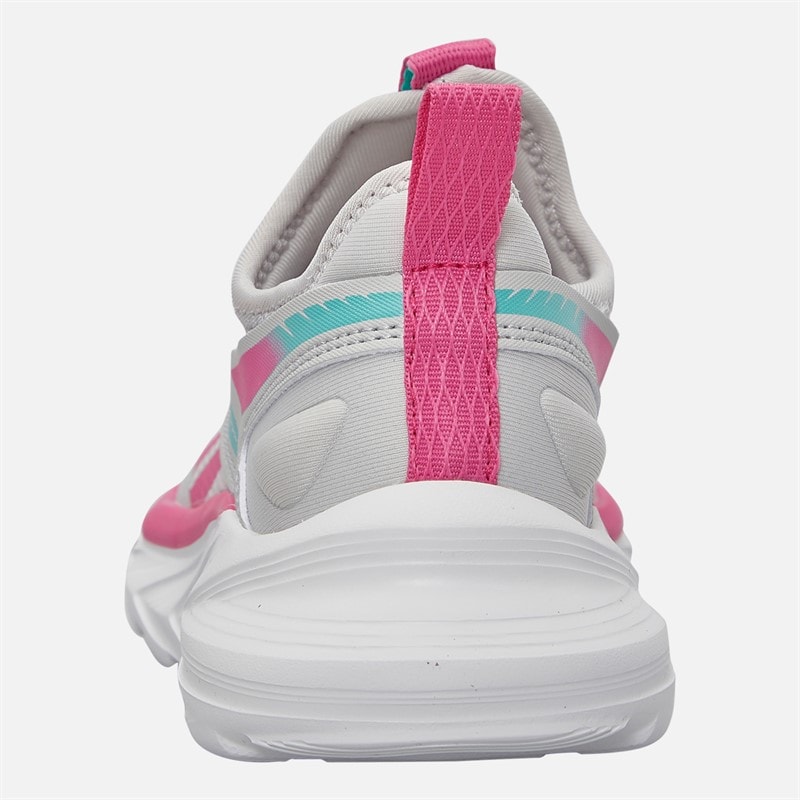 Reebok Girls Lite Spinner Neutral Running Shoes Mist Grey/True Pink/Aqua - Image 3