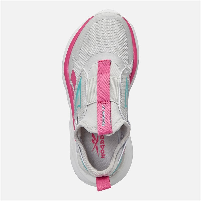Reebok Girls Lite Spinner Neutral Running Shoes Mist Grey/True Pink/Aqua - Image 4