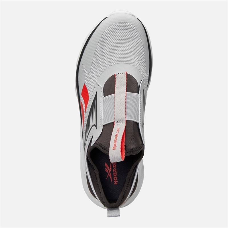 Reebok Junior Boys Lite Spinner Neutral Running Shoes Washed Black/Grey/Energy Red - Image 4