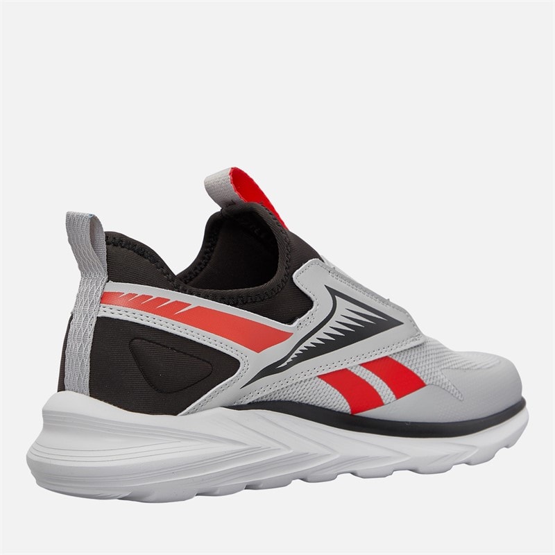 Reebok Junior Boys Lite Spinner Neutral Running Shoes Washed Black/Grey/Energy Red - Image 5