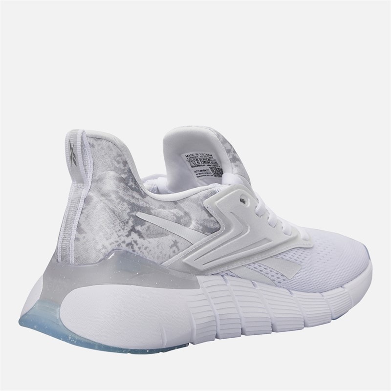 Reebok Womens Nano Gym Training Shoes White/Silver Metallic/Barely Grey - Image 5