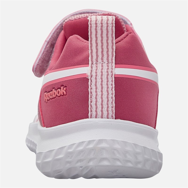 Reebok Girls Rush Runner 5 Elastic Lace And Top Strap Neutral Running Shoes Dusty Rose/Studio Pink/White - Image 3