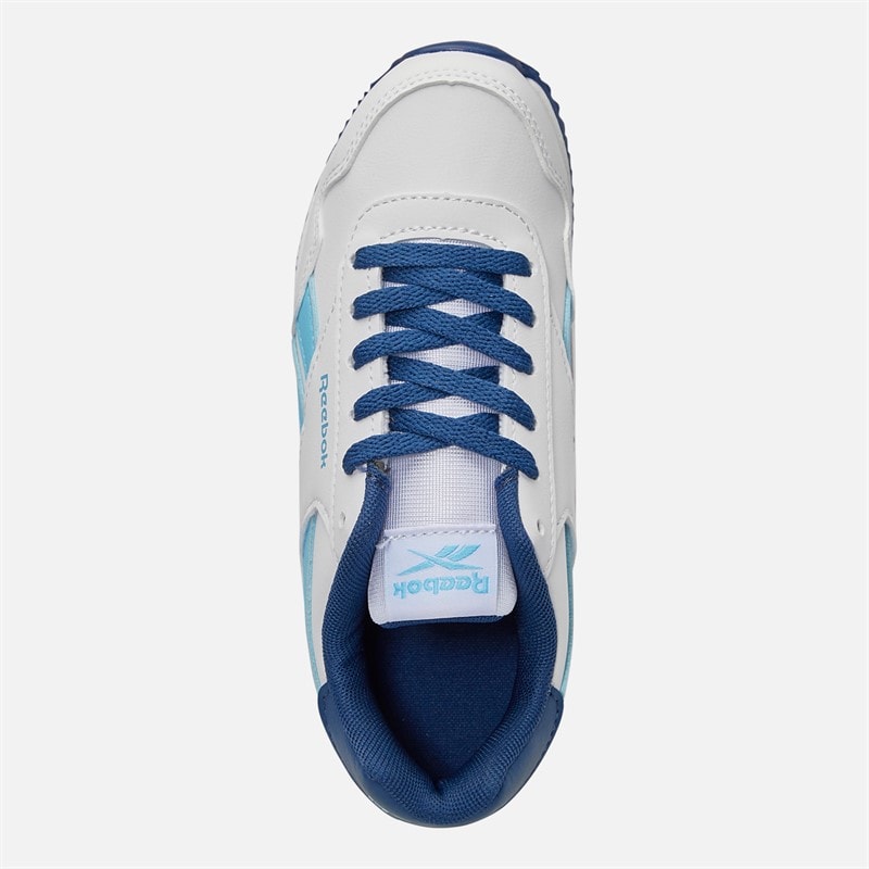 Reebok Junior Boys Royal Classic Jog 3.0 Trainers White/Digitalblue/Batik Blue - Image 4