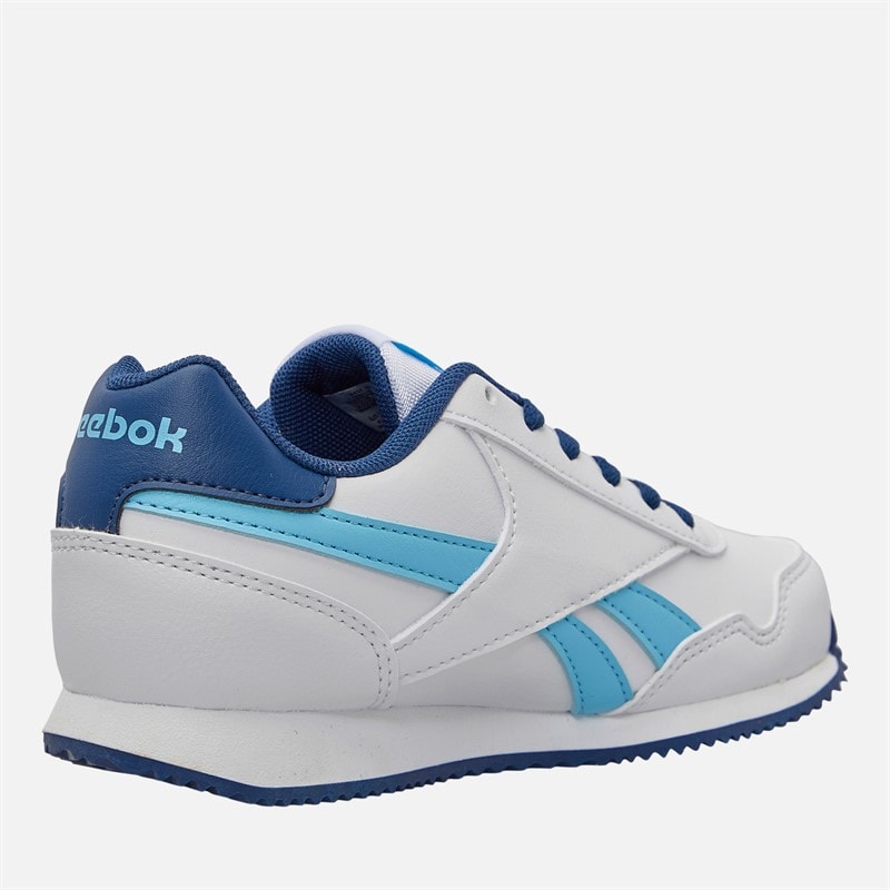 Reebok Junior Boys Royal Classic Jog 3.0 Trainers White/Digitalblue/Batik Blue - Image 5