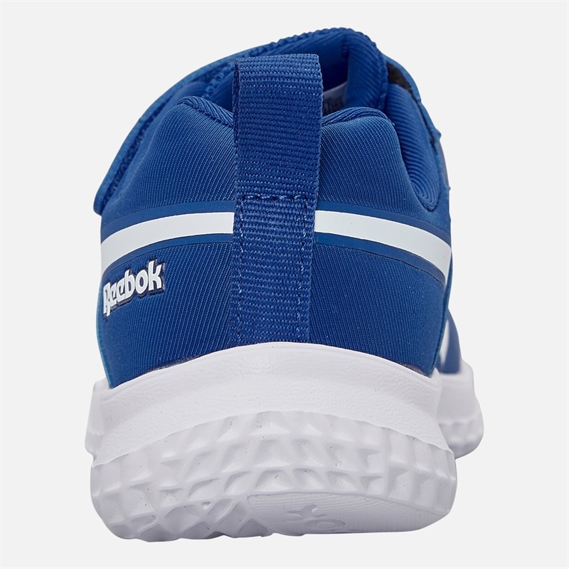 Reebok Kids Rush Runner 5 Elastic Lace And Top Strap Neutral Running Shoes Vector Blue/Vector Blue/White - Image 3