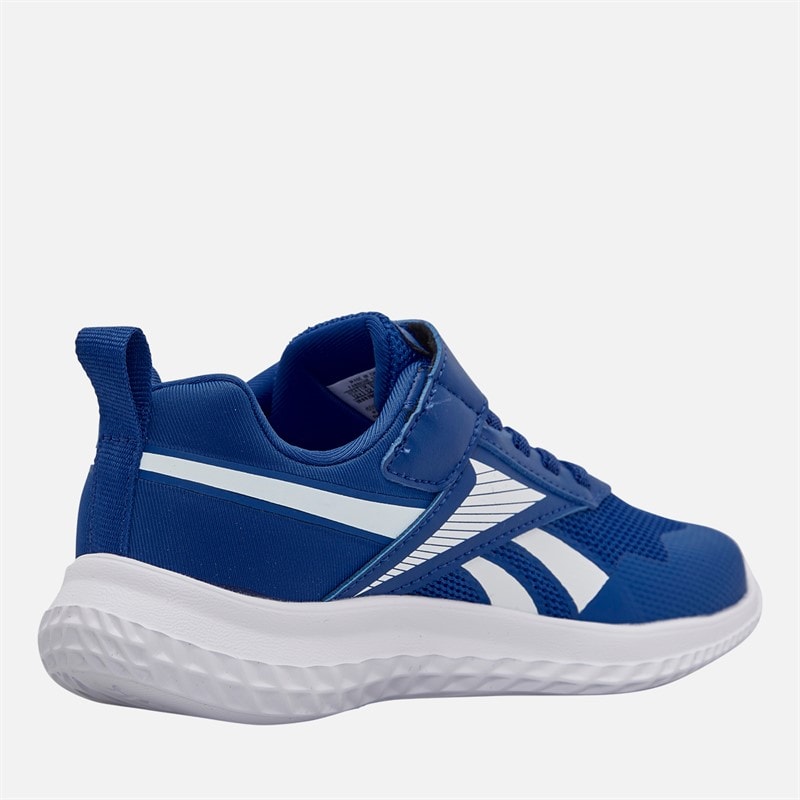Reebok Kids Rush Runner 5 Elastic Lace And Top Strap Neutral Running Shoes Vector Blue/Vector Blue/White - Image 5