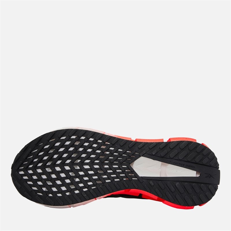 Reebok Mens FloatZig 1 Neutral Running Shoes Black/Grey/White - Image 2