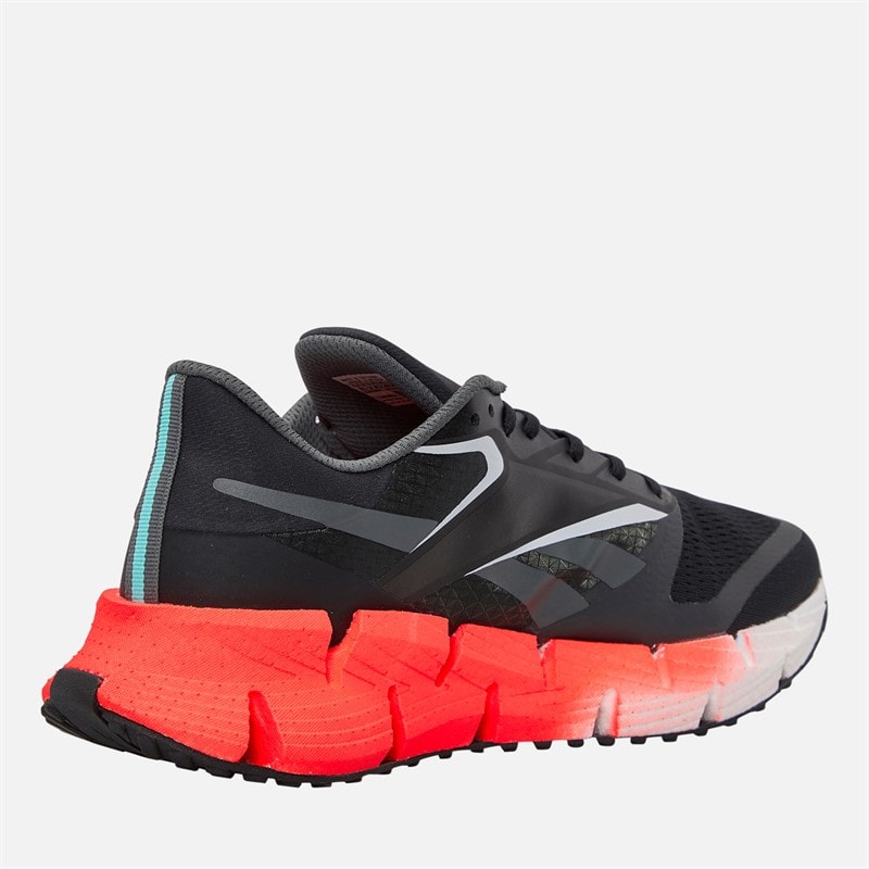 Reebok Mens FloatZig 1 Neutral Running Shoes Black/Grey/White - Image 5