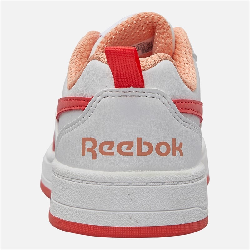 Reebok Girls Royal Prime 2.0 Trainers White/Sunset Coral/Sunkissed Orange - Image 3