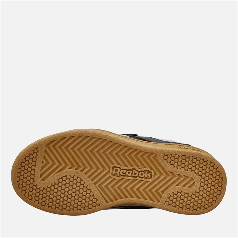 Reebok Infant Smash Edge Hook And Loop Trainers Black/White/Gum - Image 2
