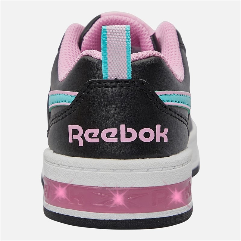 Reebok Girls Royal Prime Step N Flash Trainers Black/Astro Rose/Aqua - Image 3