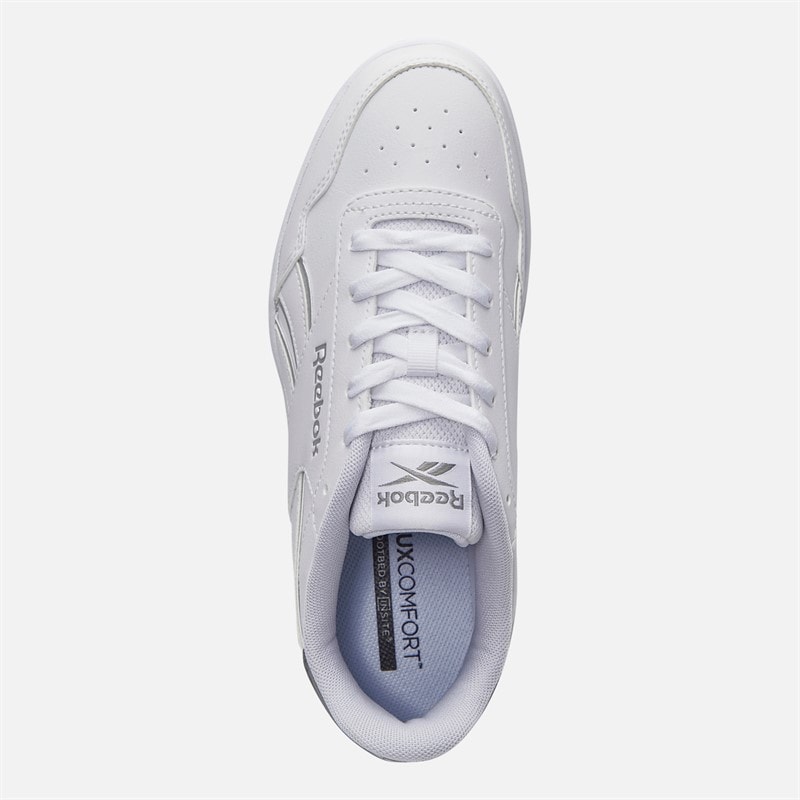 Reebok Womens Court Advance Trainers White/Grey/Chrome - Image 4