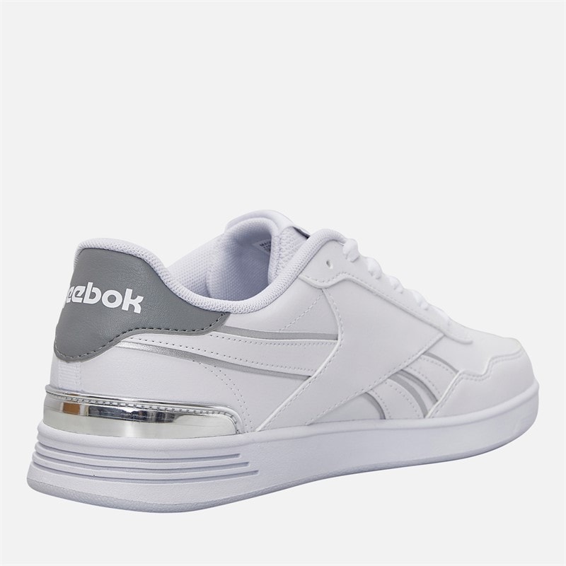 Reebok Womens Court Advance Trainers White/Grey/Chrome - Image 5