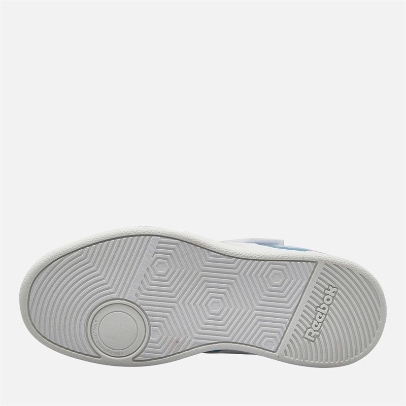 Reebok Girls Court Advance Trainers White/Y2K Blue/Bleached Yellow - Image 2