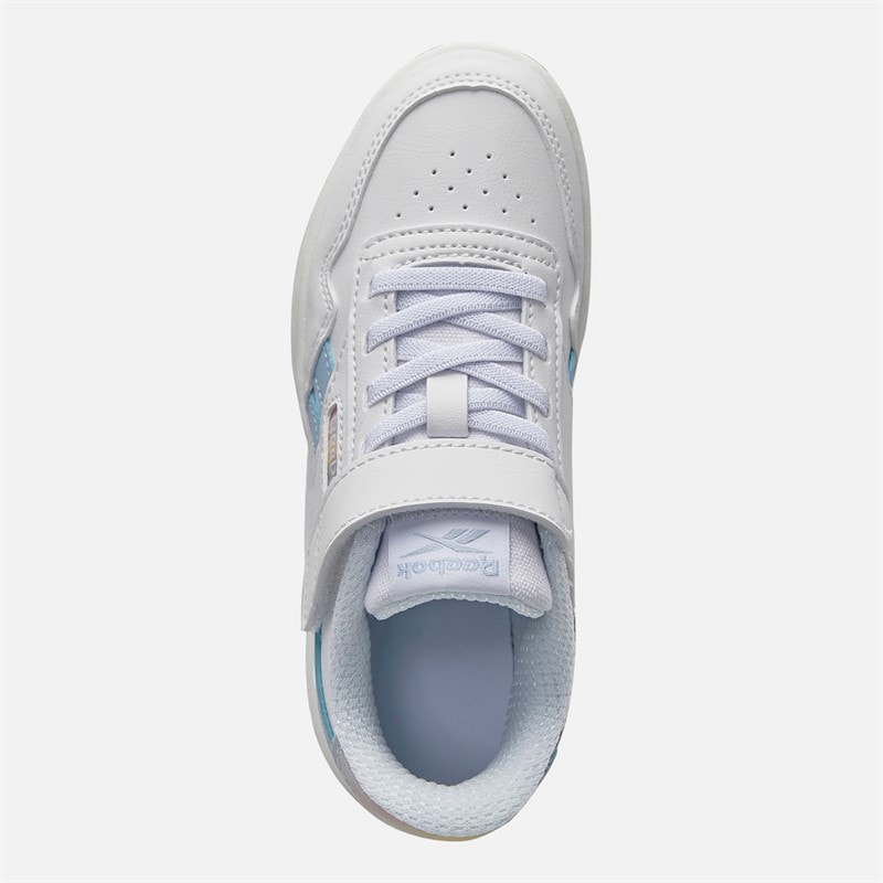 Reebok Girls Court Advance Trainers White/Y2K Blue/Bleached Yellow - Image 4