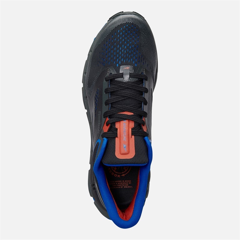 Reebok Mens FloatZig Adventure 1 Neutral Running Shoes Black/Grey/Optimum Blue - Image 4