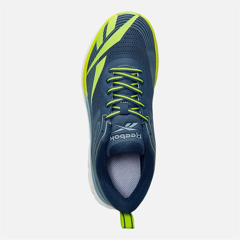 Reebok Junior Road Strider Neutral Running Shoes Athletic Blue/Warped Blue/Acid Yellow - Image 4