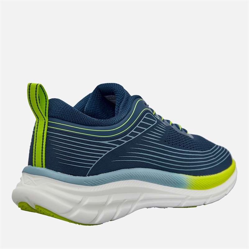 Reebok Junior Road Strider Neutral Running Shoes Athletic Blue/Warped Blue/Acid Yellow - Image 5