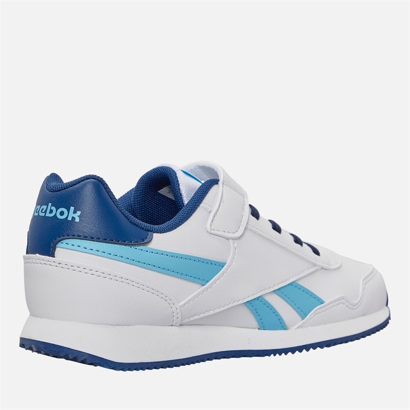 Reebok Boys Royal Jog 3.0 Elastic And Top Strap Trainers White/Digital - Image 5