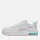 Reebok Girls Royal Prime Step N Flash Trainers White/Frosted Berry/Glitch Aqua